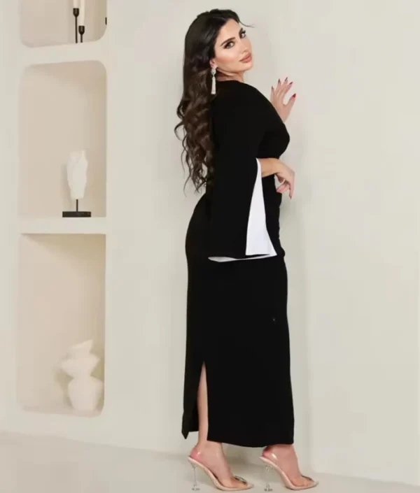 Elegant Black Long Dress for Women - Image 2