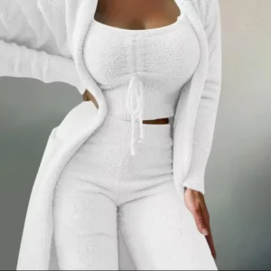 Women’s 3-Piece Fleece Loungewear Set