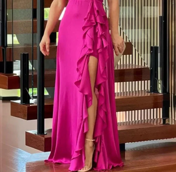 Belted Maxi Dress for Women - Image 3