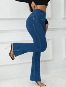 Casual Blue Cropped Jeans