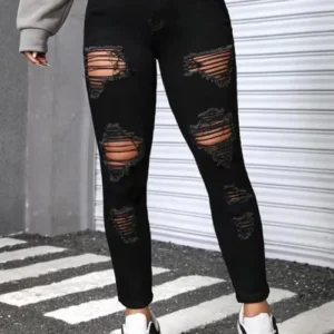 Black Lace Midi Skirt Pants (Copy)