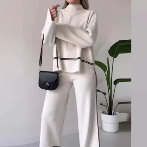 Casual Two-Piece Long Sleeve Outfit for Women