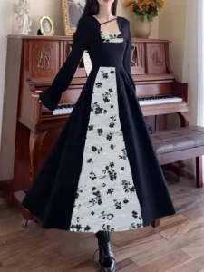 Elegant Princess Style Long Dress for Women