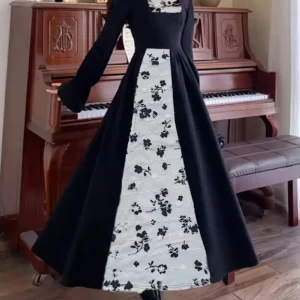 Elegant Princess Style Long Dress for Women