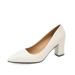 Women’s White Pointed Toe High Heels